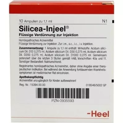 SILICEA INJEEL Fiale, 10 pz
