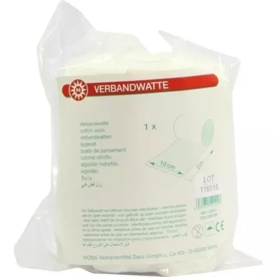 VERBANDWATTE arrotolato 10 cmx2 m, 1 pezzo VERBANDWATTE arrotolato 10 cmx2 m, 1 pezzo
