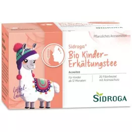 SIDROGA Bustine filtro tè freddo biologico per bambini, 20X1,5 g