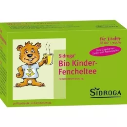 SIDROGA Bustina filtro tisana biologica per bambini al finocchio, 20X2,0 g