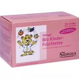 SIDROGA Bustine filtro tè alla frutta biologico per bambini, 20X1,5 g