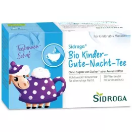 SIDROGA Bustine filtro tisana della buonanotte per bambini bio, 20X1,5 g