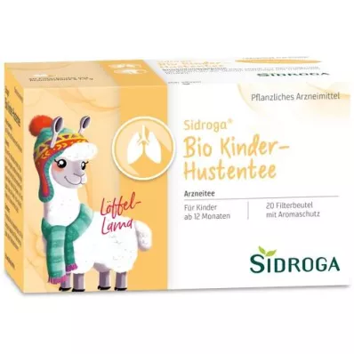 SIDROGA Bustine filtro tisane per la tosse bambini bio, 20X1,5 g