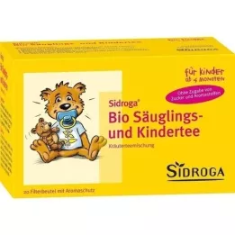 SIDROGA Bustine filtro per tè biologico per neonati e bambini, 20X1,3 g
