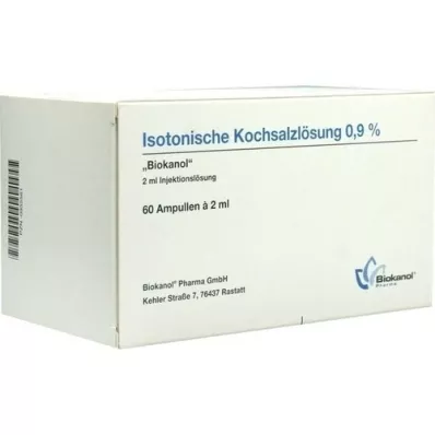 ISOTONISCHE Soluzione salina 0,9% Biokanol fiale, 60X2 ml