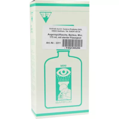 AUGENSPÜLFLASCHE Barikos mini m.ster.liquido, 175 ml