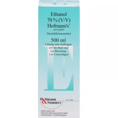 ETHANOL 70% V/V Hofmann, 500 ml ETHANOL 70% V/V Hofmann, 500 ml
