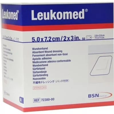 LEUKOMED cerotti sterili 5x7,2 cm, 50 pz LEUKOMED cerotti sterili 5x7,2 cm, 50 pz