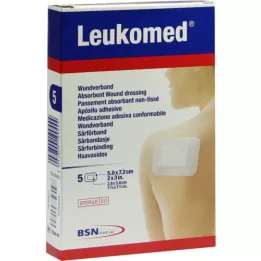 LEUKOMED cerotti sterili 5x7,2 cm, 5 pz