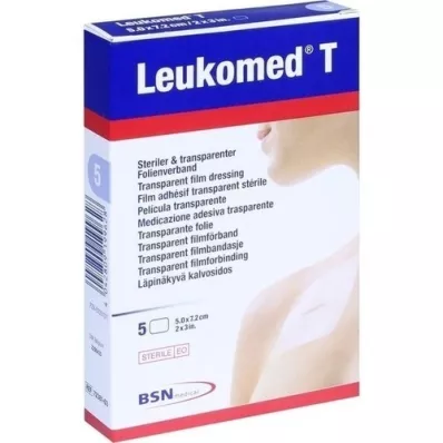 LEUKOMED cerotti sterili trasp. 5x7,2 cm, 5 pz