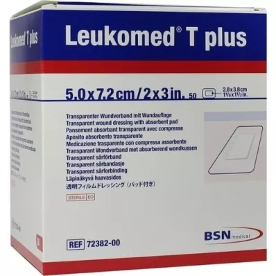 LEUKOMED cerotti sterili transp.plus 5x7,2 cm, 50 pezzi