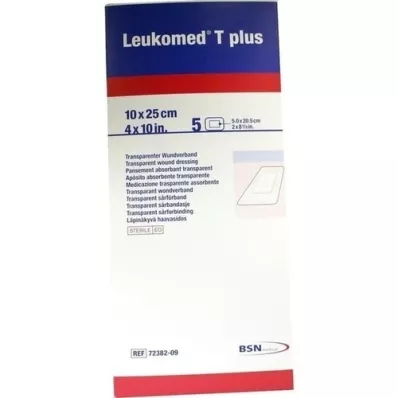 LEUKOMED cerotti sterili transp.plus 10x25 cm, 5 pz