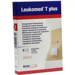 LEUKOMED cerotti sterili transp.plus 5x7,2 cm, 5 pz