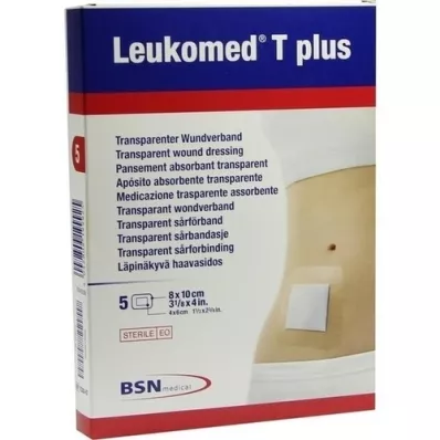 LEUKOMED cerotti sterili transp.plus 8x10 cm, 5 pz LEUKOMED cerotti sterili transp.plus 8x10 cm, 5 pz