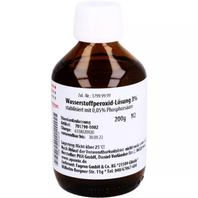 WASSERSTOFFPEROXID Soluzione 3%, 200 g WASSERSTOFFPEROXID Soluzione 3%, 200 g