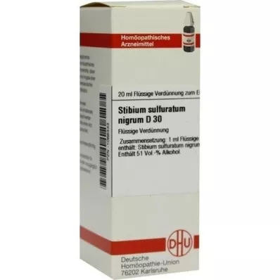 STIBIUM SULFURATUM NIGRUM Diluizione D 30, 20 ml