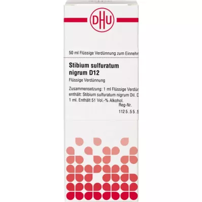 STIBIUM SULFURATUM NIGRUM Diluizione D 12, 50 ml