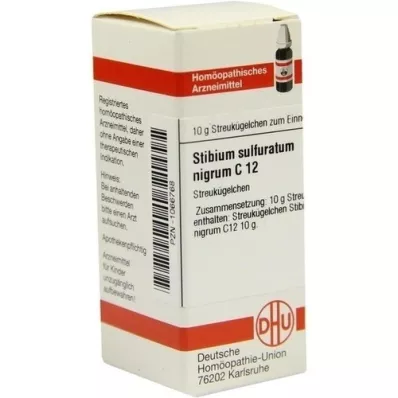 STIBIUM SULFURATUM NIGRUM Globuli C 12, 10 g STIBIUM SULFURATUM NIGRUM Globuli C 12, 10 g