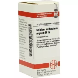 STIBIUM SULFURATUM NIGRUM D 12 globuli, 10 g