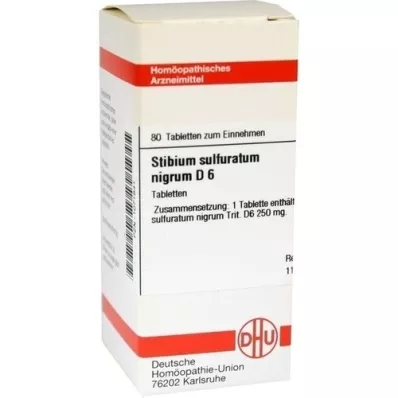 STIBIUM SULFURATUM NIGRUM D 6 compresse, 80 pz STIBIUM SULFURATUM NIGRUM D 6 compresse, 80 pz