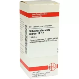 STIBIUM SULFURATUM NIGRUM D 12 compresse, 80 pz
