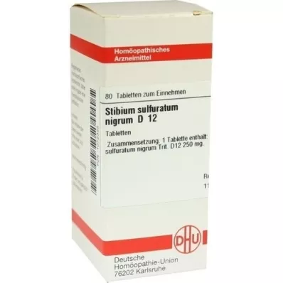 STIBIUM SULFURATUM NIGRUM D 12 compresse, 80 pz STIBIUM SULFURATUM NIGRUM D 12 compresse, 80 pz