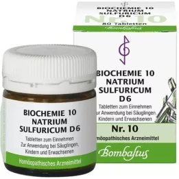 BIOCHEMIE 10 Natrum sulfuricum D 6 compresse, 80 pz