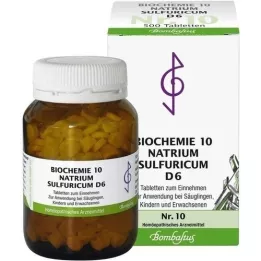 BIOCHEMIE 10 Natrum sulfuricum D 6 compresse, 500 pz
