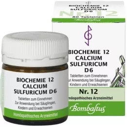 BIOCHEMIE 12 Calcio sulfuricum D 6 compresse, 80 pz