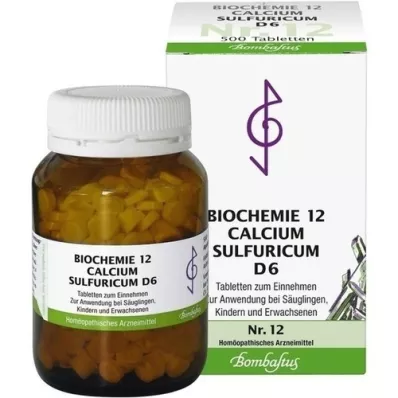 BIOCHEMIE 12 Calcio sulfuricum D 6 compresse, 500 pz