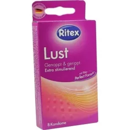 RITEX Preservativi Lust, 8 pezzi