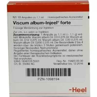 VISCUM ALBUM INJEEL fiale forte, 10 pz