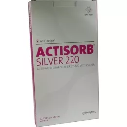 ACTISORB 220 Argento 10,5x19 cm compresse sterili, 10 pz