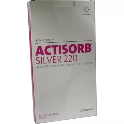 ACTISORB 220 Argento 10,5x19 cm compresse sterili, 10 pz