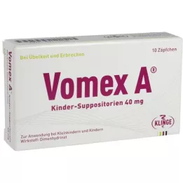 VOMEX A Supposte per bambini 40 mg, 10 pz