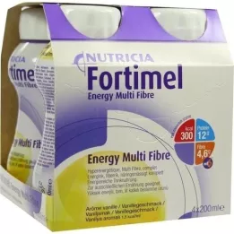 FORTIMEL Energy MultiFibre gusto vaniglia, 4X200 ml