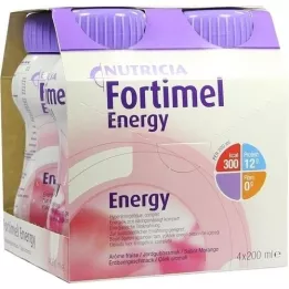 FORTIMEL Gusto energetico fragola, 4X200 ml