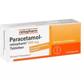 PARACETAMOL-ratiopharm 500 mg compresse, 20 pz
