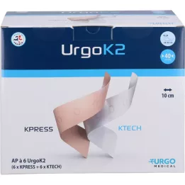 URGOK2 Sistema di compressione 10 cm circonferenza caviglia 25-32 cm, 6 pz