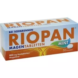 RIOPAN Compresse per lo stomaco Menta Compresse masticabili da 800 mg, 50 pz