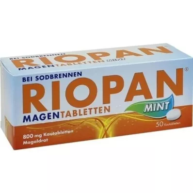 RIOPAN Compresse per lo stomaco Menta Compresse masticabili da 800 mg, 50 pz