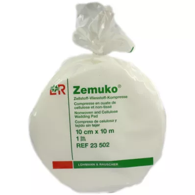 ZEMUKO Rotolo di compressione in tessuto non tessuto 10 cmx10 m, 1 pezzo