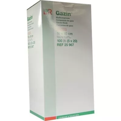 GAZIN Garza comp. 10x10 cm sterile 12 pieghe, 5x20 pezzi GAZIN Garza comp. 10x10 cm sterile 12 pieghe, 5x20 pezzi