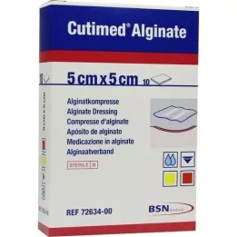 CUTIMED Alginato Compresse di alginato 5x5 cm, 10 pz