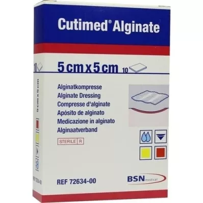 CUTIMED Alginato Compresse di alginato 5x5 cm, 10 pz