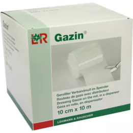 GAZIN Garza per bende 10 cmx10 m 8 pieghe, 1 pezzo