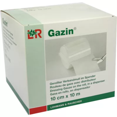 GAZIN Garza per bende 10 cmx10 m 8 pieghe, 1 pezzo GAZIN Garza per bende 10 cmx10 m 8 pieghe, 1 pezzo