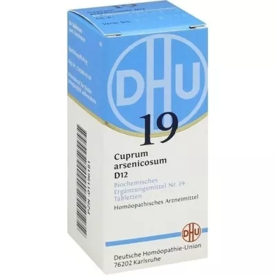 BIOCHEMIE DHU 19 Cuprum arsenicosum D 12 compresse, 80 pz BIOCHEMIE DHU 19 Cuprum arsenicosum D 12 compresse, 80 pz