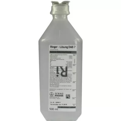 RINGER LÖSUNG DAB 7 plastica, 500 ml RINGER LÖSUNG DAB 7 plastica, 500 ml