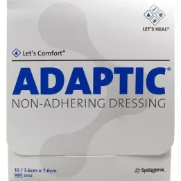 ADAPTIC Medicazione umida per ferite 7,6x7,6 cm, 10 pz